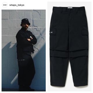 ダブルタップス(W)taps)のwtaps 23ss MILT9601 TROUSERS RIPSTOP M 黒(ワークパンツ/カーゴパンツ)