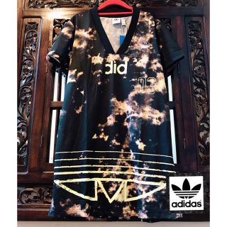 アディダス(adidas)のアディダス ダイダイ柄 ロングTシャツ タンクトップ ジャージ ワンピース(Tシャツ(半袖/袖なし))