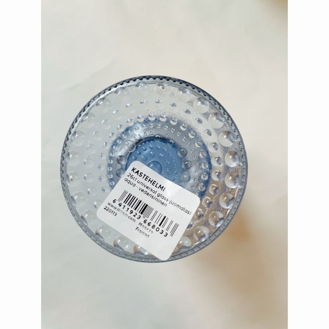 iittala(イッタラ)の新入荷！イッタラ　カステヘルミ　ユニバーサルグラス　アクア　2個セット　箱付き インテリア/住まい/日用品のキッチン/食器(グラス/カップ)の商品写真