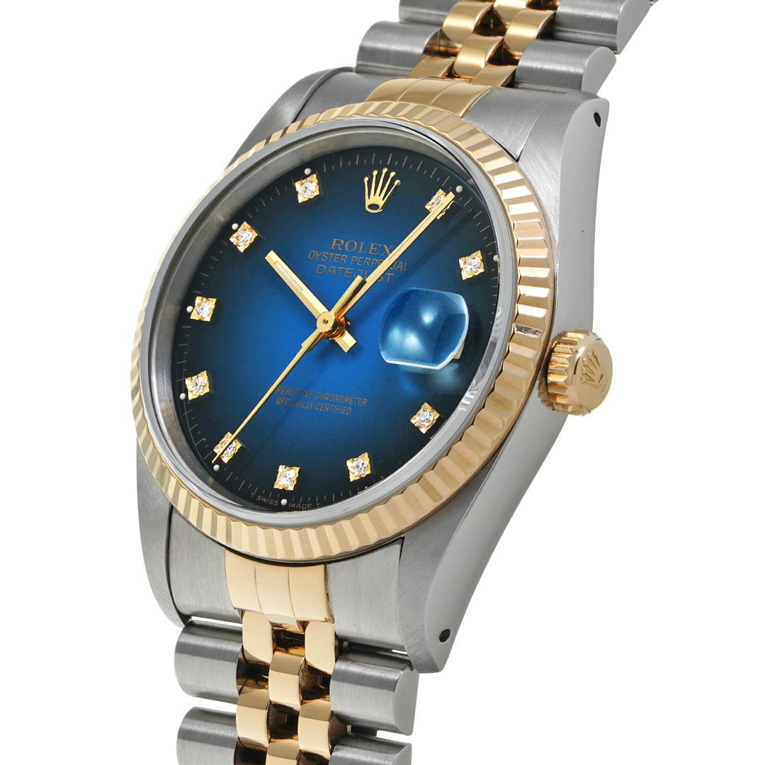 ロレックス ROLEX 16233G X番(1991年頃製造) ブルー・グラデーション /ダイヤモンド メンズ 腕時計