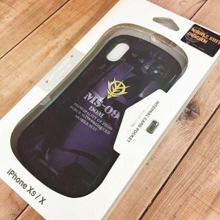 バンダイ(BANDAI)のドム iPhoneX/Xs 兼用 ハイブリッドガラスケース GD88D(iPhoneケース)