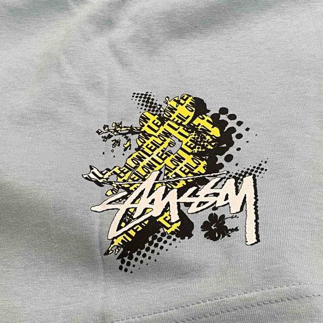 【STUSSY】90s old stussy x LEILOW Tシャツ L 青