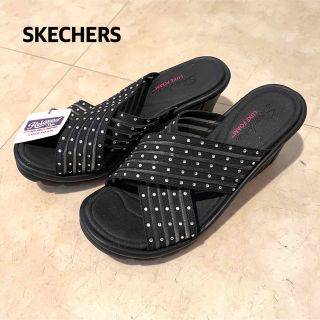 スケッチャーズ(SKECHERS)の新品！SKECHERS サンダル(黒)(サンダル)