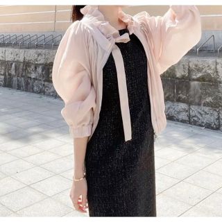 SNIDEL - ENEU ハンナミ ドローストリングシアーブルゾンの通販 by