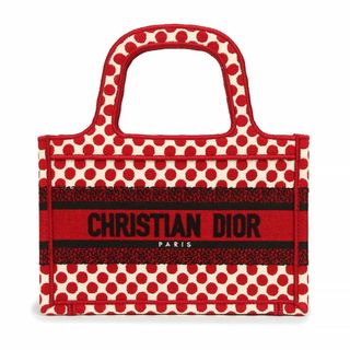 ディオール(Dior)のディオール BOOK TOTE ミニバッグ ブックトート ディオールアムール ハンドバッグ コットンキャンバス エンブロイダリー レッド 赤 S5475ZBBE Dior（新品・未使用品）(ハンドバッグ)