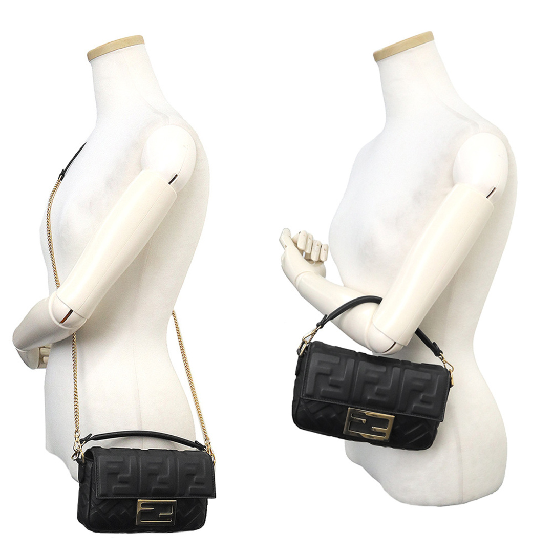 FENDI - フェンディ バゲット スモール FF エンボス 2way チェーン