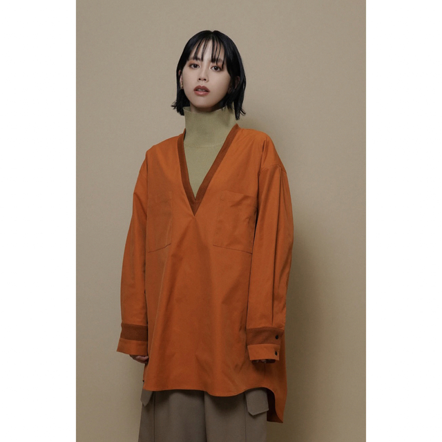 cyan tokyo deep v tunic blouse ホワイト