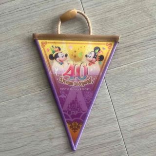 ディズニー(Disney)の40周年　ディズニー　ガーランド　紫(バッグチャーム)