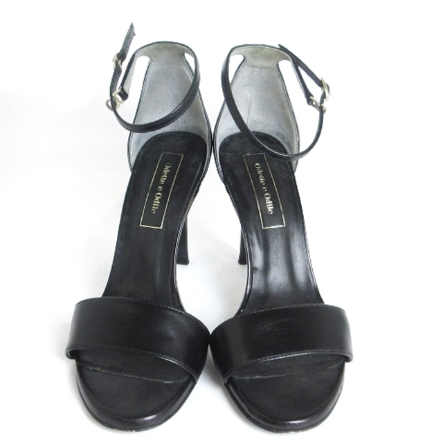 Odette e Odile(オデットエオディール)のオデットエオディール アローズ サンダル ストラップ ピンヒール 黒 23 レディースの靴/シューズ(サンダル)の商品写真
