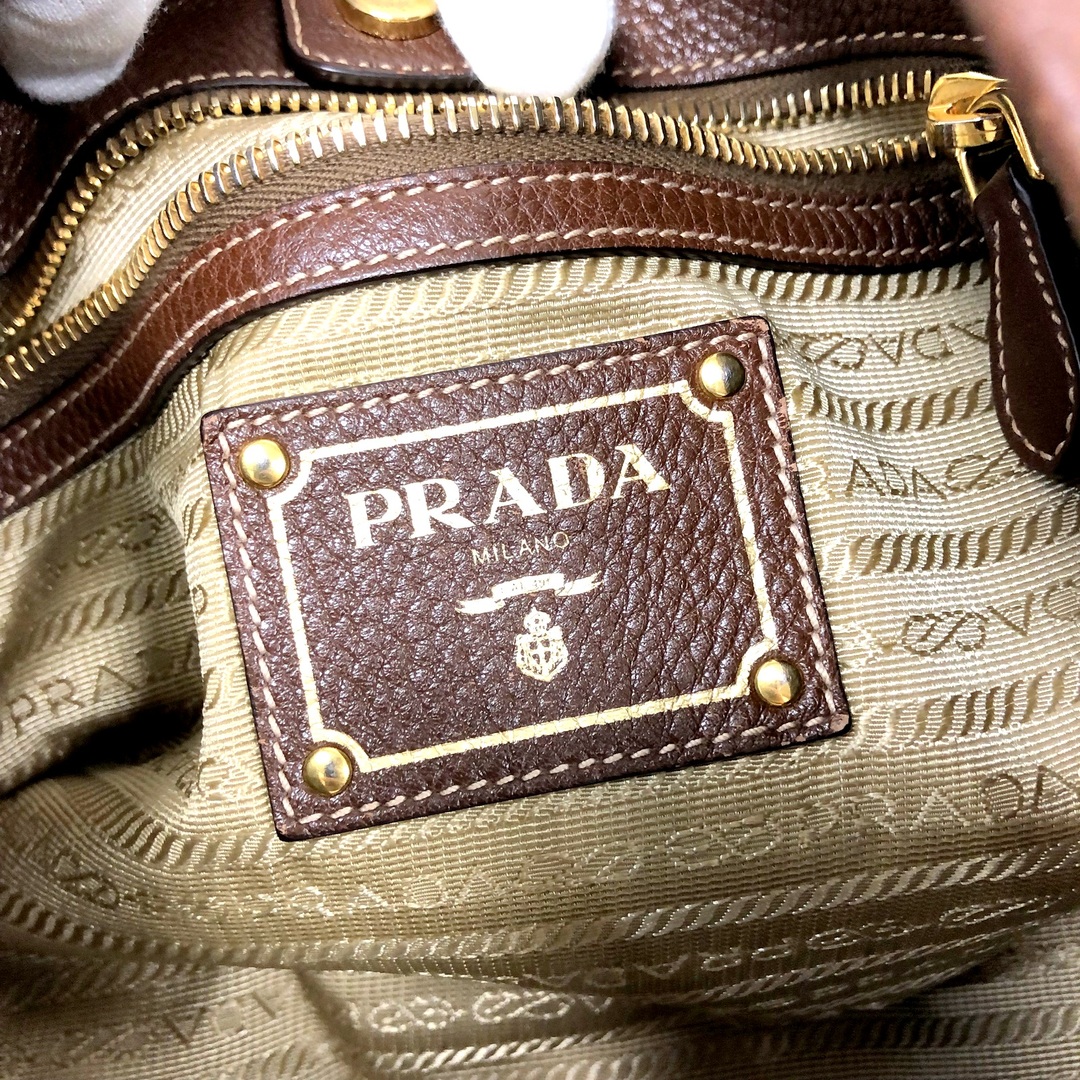 PRADA プラダ チェーントートバッグ ジャガード