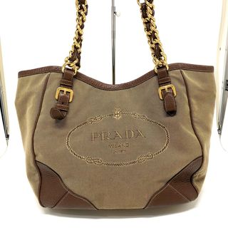 PRADA - PRADA プラダ チェーントートバッグ ジャガードの通販 by ...