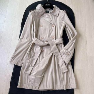 マックスマーラ(Max Mara)の美品✨近年物 マックスマーラ スプリングコート マニュエラ ベルト Aライン L(スプリングコート)