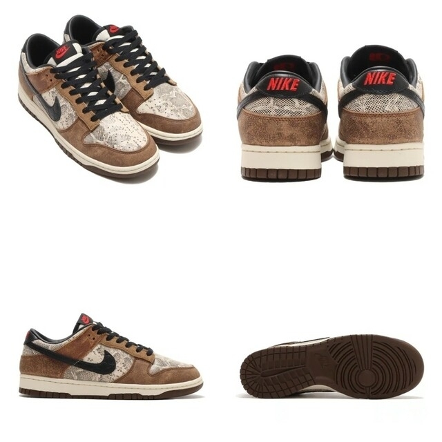 NIKE DUNK LOW PRM NATURAL/BLACK