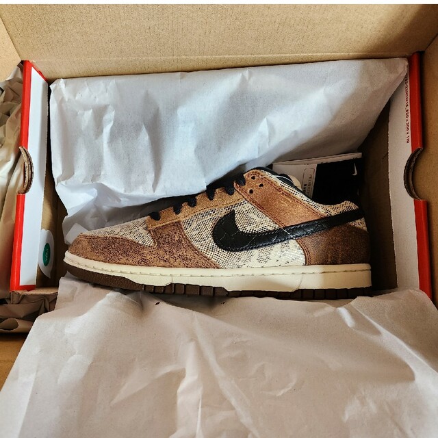 NIKE DUNK LOW PRM NATURAL/BLACK