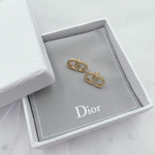 クリスチャンディオール(Christian Dior)の✨美品✨ Dior PETIT CD スタッドピアス レジンパール ゴールド(ピアス)