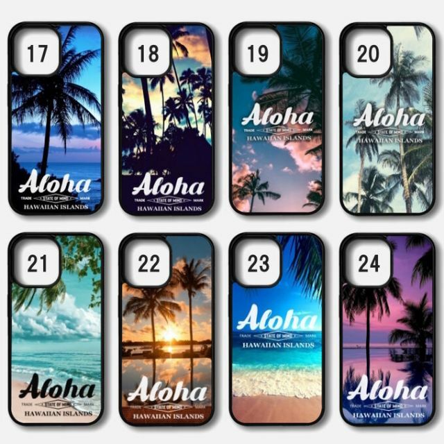 新品！ iPhoneケース ヤシの木 パームツリー 海 ALOHA アロハ ① スマホ/家電/カメラのスマホアクセサリー(iPhoneケース)の商品写真