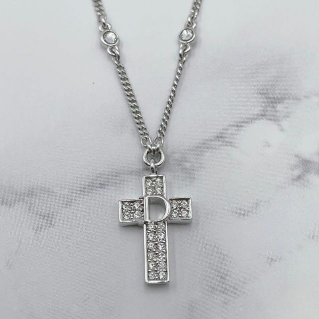 十字架 クロス ロゴ ブレスレット シルバー ライン