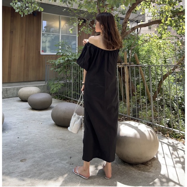 powantolune 2way linen relux onepiece レディースのワンピース(ロングワンピース/マキシワンピース)の商品写真