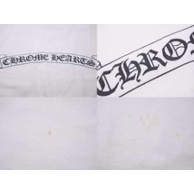 Chrome Hearts(クロムハーツ)のChromeHearts クロムハーツ 半袖Tシャツ DR 7.16 2007 トップス USA製 コットン ホワイト ブラック サイズL 良品 中古 50251 レディースのトップス(Tシャツ(半袖/袖なし))の商品写真