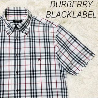 バーバリーブラックレーベル(BURBERRY BLACK LABEL)の【美品】BURBERRY BLACK LABEL ノバチェック 半袖シャツ(シャツ)