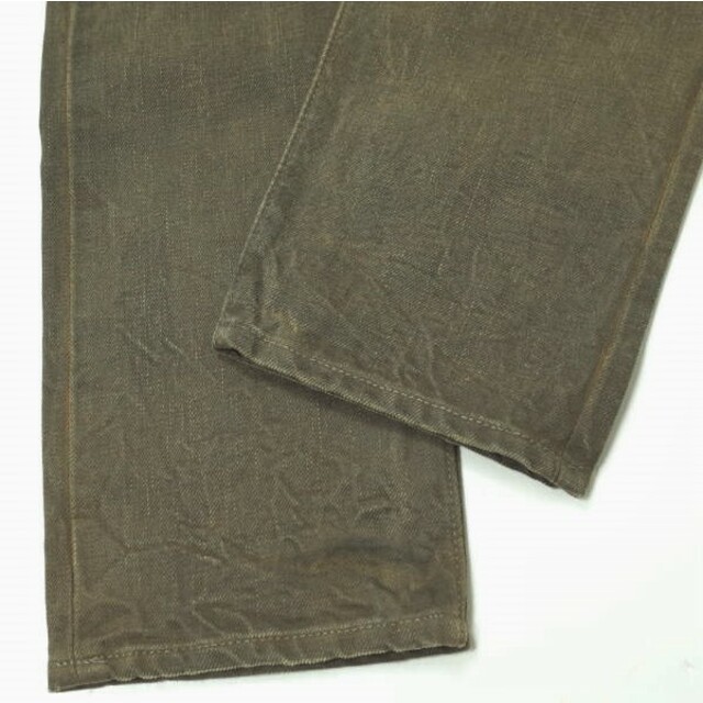 RRL(ダブルアールエル)のRRL ダブルアールエル Slim Fit 5-Pocket Denim Distressed Brown Wash スリムフィットデニムパンツ 782820976001 29 ブラウン Double RL ジーンズ ZIP FLY ボトムス【中古】【RRL】 メンズのパンツ(デニム/ジーンズ)の商品写真