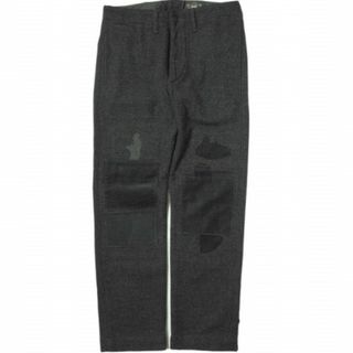 ダブルアールエル(RRL)のRRL ダブルアールエル REPAIR OFFICERS WOOL TROUSER リメイクオフィサーズウールトラウザー 782840647001 29 ダークグレー Double RL ボタンフライ パンツ ボトムス【中古】【RRL】(その他)