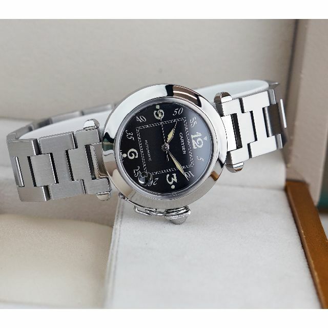 Cartier(カルティエ)の美品 カルティエ パシャC ブラック シルバー オートマティック LM  メンズの時計(腕時計(アナログ))の商品写真