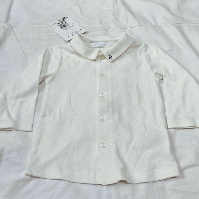 BeBe(ベベ)のBeBeべべ長袖シャツSサイズ キッズ/ベビー/マタニティのキッズ服男の子用(90cm~)(Tシャツ/カットソー)の商品写真