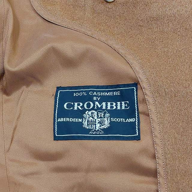 CROMBIE カシミヤ100％ ロングコート ジャケット 比翼 3