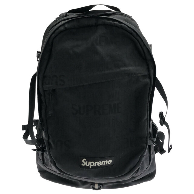 SUPREME シュプリーム 19SS Backpack バックパック リュック バッグ 鞄 ロゴ ブラック
