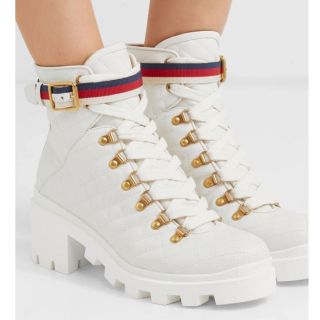 グッチ ブーツ(レディース)(ホワイト/白色系)の通販 13点 | Gucciの