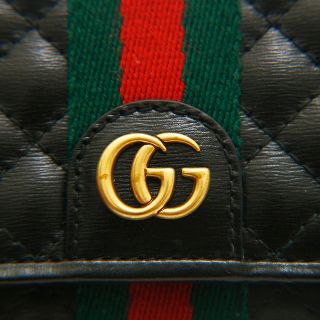 Gucci - グッチ GUCCI ダブルG シェリーライン キルティング 長財布の