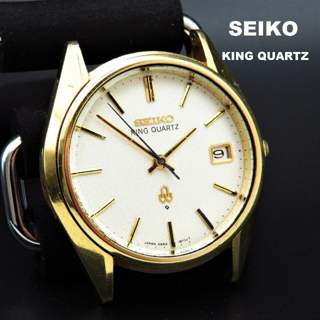 SEIKO KING QUARTZ 腕時計 デイト CAP GOLDのサムネイル