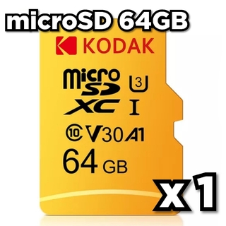 マイクロSD カード 64GB 1枚 ネコポス microSD 高速 KDK64