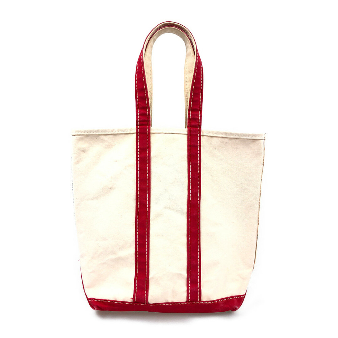 L.L.BEAN エルエルビーン BOAT&TOTE 80s ヴィンテージ ギザタグ トートバッグ 生成り×レッド 正規品 / 30318