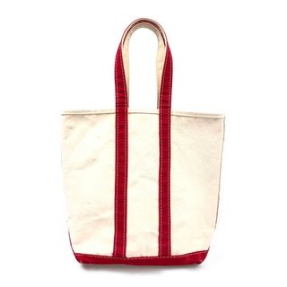 エルエルビーン(L.L.Bean)のL.L.BEAN エルエルビーン BOAT&TOTE 80s ヴィンテージ ギザタグ トートバッグ 生成り×レッド 正規品 / 30318(トートバッグ)