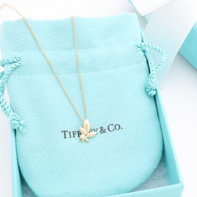 人気商品 美品 Tiffany ネックレス オリーブ リーフ アクセサリー