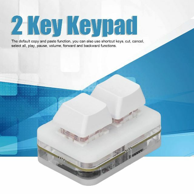 【色: 白】OSU キーパッド 2 キー赤軸ゲーミング USB メカニカル キー