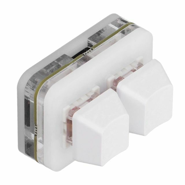 【色: 白】OSU キーパッド 2 キー赤軸ゲーミング USB メカニカル キー