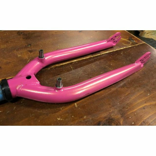 BMX 20インチ用フラットフォーク　 / SUELO FORK / PINK15mmコラム長