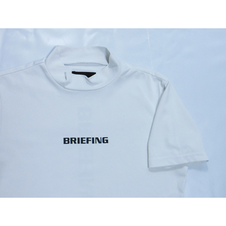 BRIEFING - BRIEFING GOLF ブリーフィング　白いハイネックの半袖シャツ S