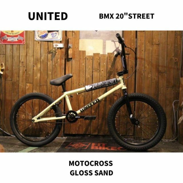 BMX 20 ストリート UNITED MOTOCROSS GLOSS SAND - 自転車本体