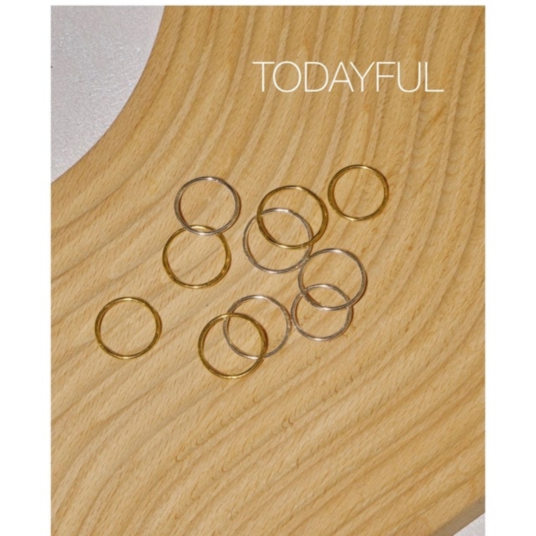 TODAYFUL(トゥデイフル)のTODAYFUL Thin Ring 5 Set (Silver 925) レディースのアクセサリー(リング(指輪))の商品写真