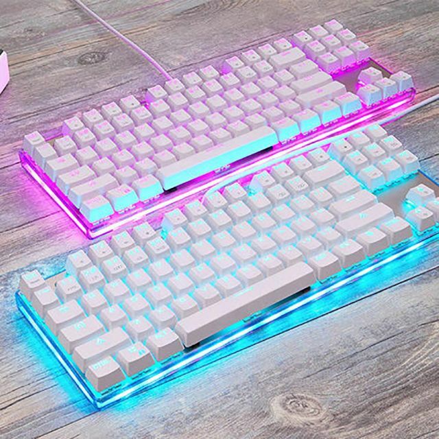 MOTOSPEED ゲーミングキーボード メカニカルキーボード 機械式 青軸 ゲ