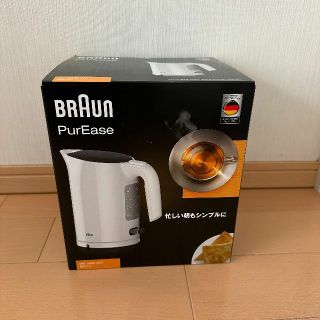 ブラウン(BRAUN)の新品保証付 ブラウン 電気ケトル ピュアイーズ WK302AJ WK3000WH(調理機器)