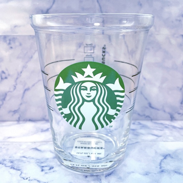 未使用　Starbucks　 スタバ　 ガラスカップ コールドグラスカップペア