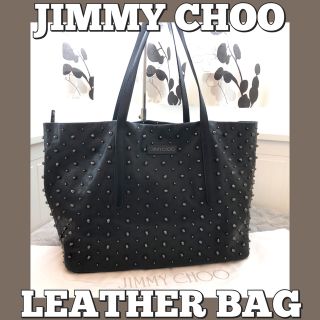 ジミーチュウ(JIMMY CHOO)の★JIMMY CHOO★ジミーチュウ/レザートートバッグ/ショルダー/スタッズ(トートバッグ)