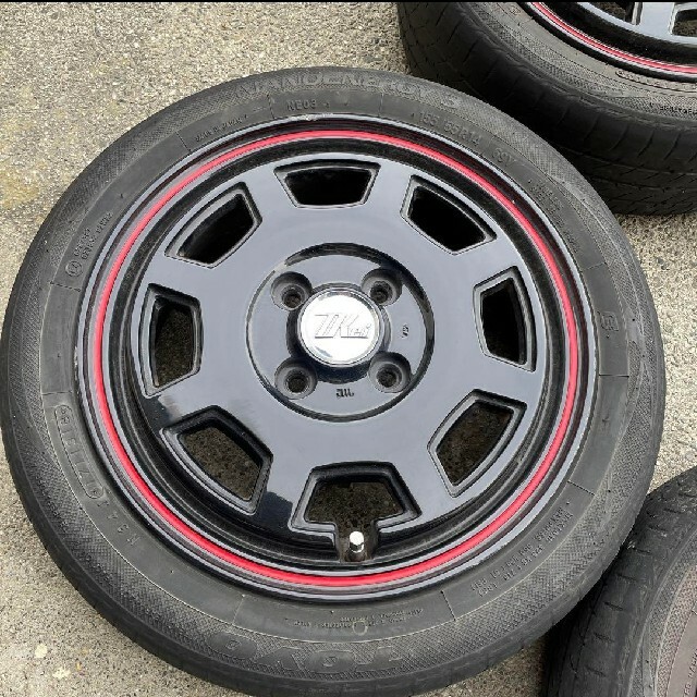 ASTROMAX 14インチ 165/55R14 バリ溝タイヤ付き-