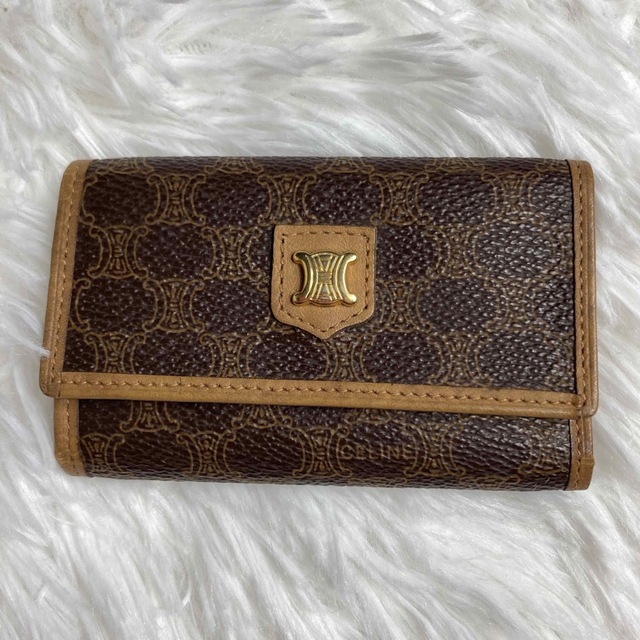宅配便配送 【極美品】 CELINE セリーヌ キーケース 6連 マカダム 宅配便配送 【極美品】 CELINE セリーヌ キーケース 6連 マカダム