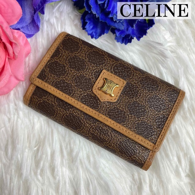 celine - 極美品✨CELINE 6連キーケース マカダム トリオンフ ゴールド